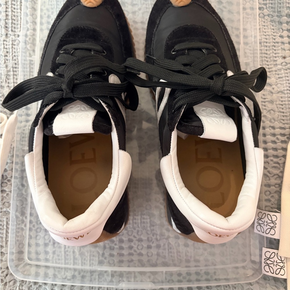 Loewe Flow Runners Black & White women’s sneakers size 37 - Picture 7 of 12